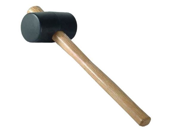 Picture of 794g (28oz) 76 mm  Black Rubber MalletFaithfull