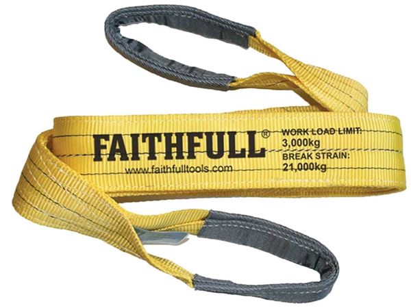 Picture of Lifting Sling Yellow 90mm x 2mtrsFaithfull                 3 tonne